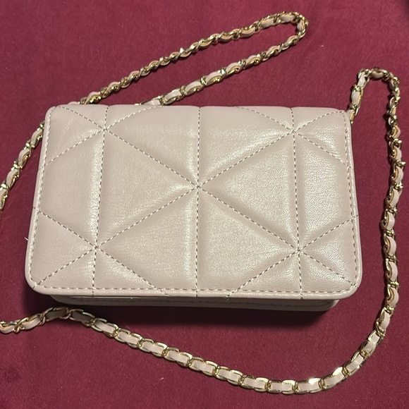 Bebe Zaza beige flap small crossbody purse - Picture 6 of 9